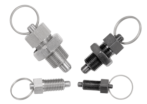 Arreteerbout staal of rvs met rvs trekring Arreteerbout staal of rvs met rvs trekring