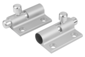 Grendel met terugstelveer aluminium grendel naar links of rechts Grendel met terugstelveer aluminium grendel naar links of rechts
