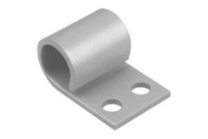 Sluitplaten aluminium voor grendel met terugstelveer Sluitplaten aluminium voor grendel met terugstelveer