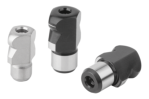 Aufnahmebolzen mit Kugelansatz abgeflacht Form D Aufnahmebolzen mit Kugelansatz abgeflacht Form D