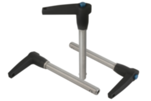 Goupille d'arrêt avec poignée en L en aluminium Goupille d'arrêt avec poignée en L en aluminium