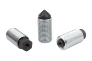 Verende trek- en drukstukken met verdraaibeveiliging Verende trek- en drukstukken met verdraaibeveiliging