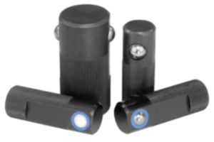 Verende zij-aandrukstukken staal, kogels van kunststof, staal of rvs Verende zij-aandrukstukken staal, kogels van kunststof, staal of rvs