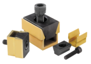 Mors de serrage à coin avec partie extérieure en aluminium Mors de serrage à coin avec partie extérieure en aluminium