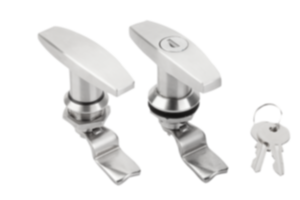 Draaigrendel rvs met T-greep 1.4301, afsluitbaar, huisdiameter 32 mm Draaigrendel rvs met T-greep 1.4301, afsluitbaar, huisdiameter 32 mm