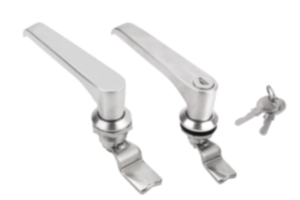 Draaigrendel rvs met L-greep 1.4401, afsluitbaar, huisdiameter 32 mm Draaigrendel rvs met L-greep 1.4401, afsluitbaar, huisdiameter 32 mm