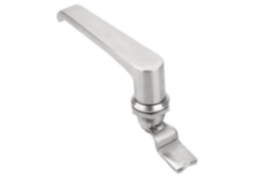 Verrous quart de tour en inox avec poignée en L 1.4301, diamètre du boîtier 28 mm Verrous quart de tour en inox avec poignée en L 1.4301, diamètre du boîtier 28 mm