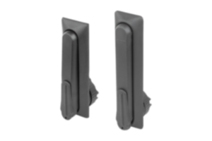 Levier pivotant en plastique, trou de montage rond, entraxe des trous de montage 105/130 mm, avec cache Levier pivotant en plastique, trou de montage rond, entraxe des trous de montage 105/130 mm, avec cache