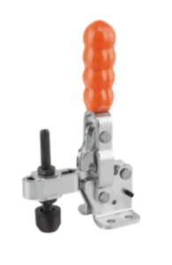 Snelspanner verticaal met horizontale voet en verstelbare aandrukspindel Snelspanner verticaal met horizontale voet en verstelbare aandrukspindel