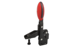 Snelspanner verticaal met verticale voet en verstelbare aandrukspindel Snelspanner verticaal met verticale voet en verstelbare aandrukspindel