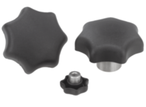 Stergrepen met uitstekende stalen bus - inch Stergrepen met uitstekende stalen bus - inch