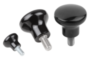Boutons champignon en plastique thermodurcissable avec filetage et tête ronde Boutons champignon en plastique thermodurcissable avec filetage et tête ronde