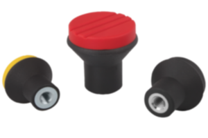 Boutons champignon en plastique avec taraudage et capuchon Boutons champignon en plastique avec taraudage et capuchon