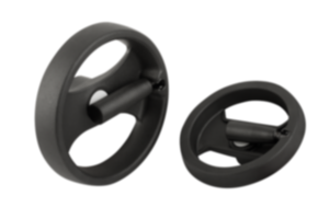 Handwheels 2-spoke plastic, with folding grip Handwheels 2-spoke plastic, with folding grip