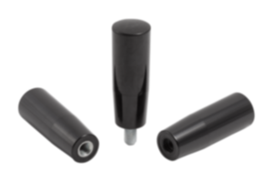 Conusgrepen kunststof (duroplast), schroefdraadinsert staal verzinkt Conusgrepen kunststof (duroplast), schroefdraadinsert staal verzinkt