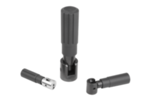 Poignées cylindriques en plastique escamotables Poignées cylindriques en plastique escamotables