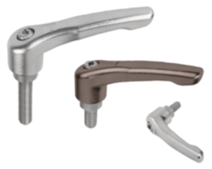 Manettes indexables en inox polies par électrolyse ou grenaillées, avec filetage, insert fileté en inox Manettes indexables en inox polies par électrolyse ou grenaillées, avec filetage, insert fileté en inox