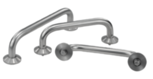 Beugelgrepen rvs rond met brede voegring Beugelgrepen rvs rond met brede voegring