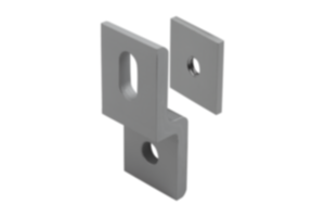Houder voor vlakelementen (roosterhouder) Houder voor vlakelementen (roosterhouder)