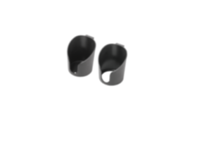 Cup holder plastic for aluminium profiles, closed or open Cup holder plastic for aluminium profiles, closed or open