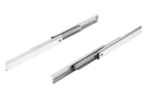 Telescooprails rvs voor zijmontage, volledig uittrekbaar, draagkracht tot 15 kg Telescooprails rvs voor zijmontage, volledig uittrekbaar, draagkracht tot 15 kg