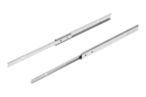 Telescooprail staal voor zijmontage, gedeeltelijk uittrekbaar, draagkracht tot 20 kg Telescooprail staal voor zijmontage, gedeeltelijk uittrekbaar, draagkracht tot 20 kg