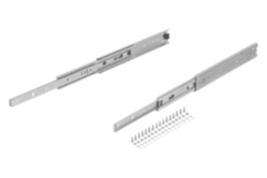 Telescooprails staal voor zijmontage, over-uittrekbaar, draagkracht tot 68 kg Telescooprails staal voor zijmontage, over-uittrekbaar, draagkracht tot 68 kg