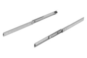 Telescooprails rvs voor zijmontage, volledig uittrekbaar, draagkracht tot 80 kg Telescooprails rvs voor zijmontage, volledig uittrekbaar, draagkracht tot 80 kg