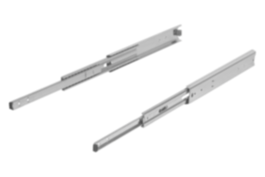 Telescooprails staal voor zijmontage, over-uittrekbaar, draagkracht tot 100 kg Telescooprails staal voor zijmontage, over-uittrekbaar, draagkracht tot 100 kg