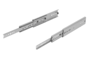 Telescooprails staal voor zijmontage, volledig uittrekbaar, draagkracht tot 160 kg Telescooprails staal voor zijmontage, volledig uittrekbaar, draagkracht tot 160 kg