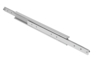 Telescooprails staal compact, volledig uittrekbaar, draagkracht tot 420 kg Telescooprails staal compact, volledig uittrekbaar, draagkracht tot 420 kg