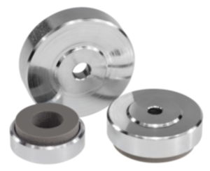 Machine feet with vibration absorption Machine feet with vibration absorption