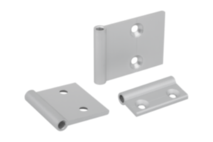 Hinge halves aluminium, in-frame Hinge halves aluminium, in-frame