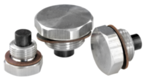 Bouchon fileté, aluminium avec insert magnétique Bouchon fileté, aluminium avec insert magnétique