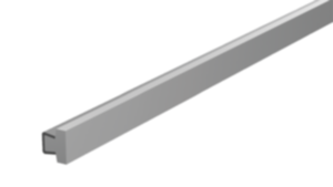 lateral guides, plastic, flat with conical holding profile lateral guides, plastic, flat with conical holding profile