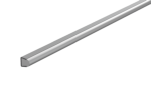 Lateral guides, plastic round with conical holding profile Lateral guides, plastic round with conical holding profile