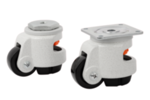 Roue d'immobilisation avec trou de fixation ou plaque à visser Roue d'immobilisation avec trou de fixation ou plaque à visser