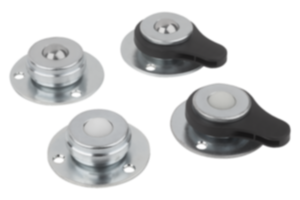 Kugelrollen Stahl mit klemmbarer Kugel Kugelrollen Stahl mit klemmbarer Kugel