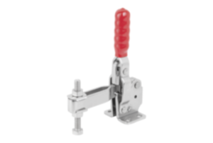 Snelspanner verticaal met horizontale voet en verstelbare aandrukspindel Snelspanner verticaal met horizontale voet en verstelbare aandrukspindel