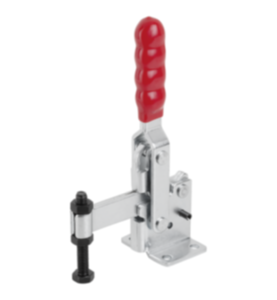 Snelspanner verticaal met horizontale voet en vaste aandrukspindel Snelspanner verticaal met horizontale voet en vaste aandrukspindel