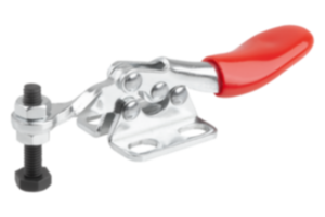 Minischnellspanner horizontal mit waagrechtem Fuß und fester Andruckspindel Minischnellspanner horizontal mit waagrechtem Fuß und fester Andruckspindel