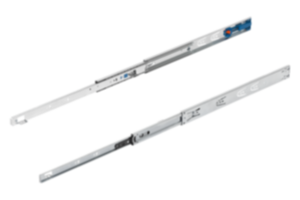 Telescooprails staal voor bovenop-montage, volledig uittrekbaar, draagkracht tot 35 kg Telescooprails staal voor bovenop-montage, volledig uittrekbaar, draagkracht tot 35 kg