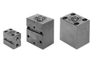 Blokcilinder hydraulisch met metalen afstrijker dubbel-/enkelwerkend met veerretour