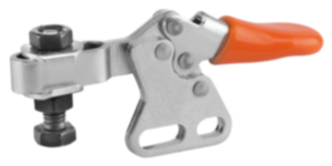 Minisnelspanner horizontaal met verticale voet en verstelbare aandrukspindel