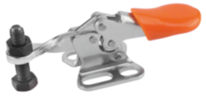 Minisnelspanner horizontaal met horizontale voet en vaste aandrukspindel