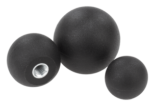 Kogelknoppen Thermoplast DIN 319 uitgebreid