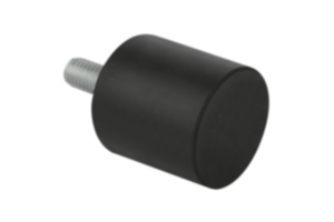Rubber-metaal-trillingsdemper, staal of rvs, type D