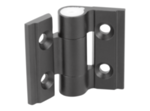 Scharnier van aluminium, met instelbare frictie