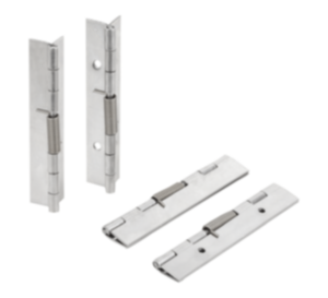 Veerscharnieren van staal, rvs of aluminium 120 mm