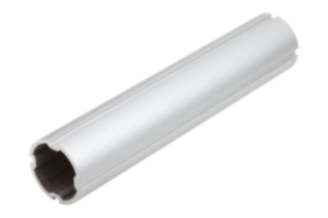 Ronde buizen aluminium met gleuf